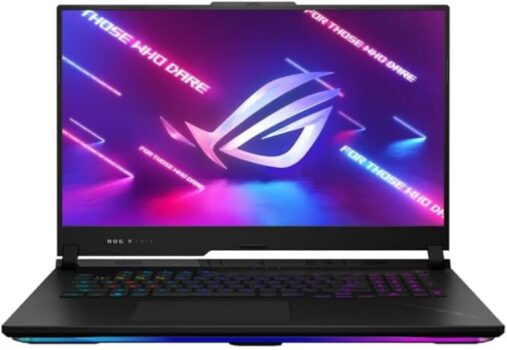 ASUS ROG Strix SCAR 17 G733PZ-LL002W Laptop 43.9 cm (17.3″) Wide Quad HD AMD Ryzen™ 9 7945HX 32 GB DDR5-SDRAM 1 TB SSD NVIDIA GeForce RTX 4080 Wi-Fi 6E (802.11ax) Windows 11 Home Black
