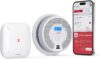 X-Sense Smart Smoke and Carbon Monoxide Alarm Combo 1 SC07-MR with 1 SBS50 Base Station, Interlinked Smoke Alarm and Carbon Monoxide Detector Compatible with X-Sense Home Security App, SC07-MR11